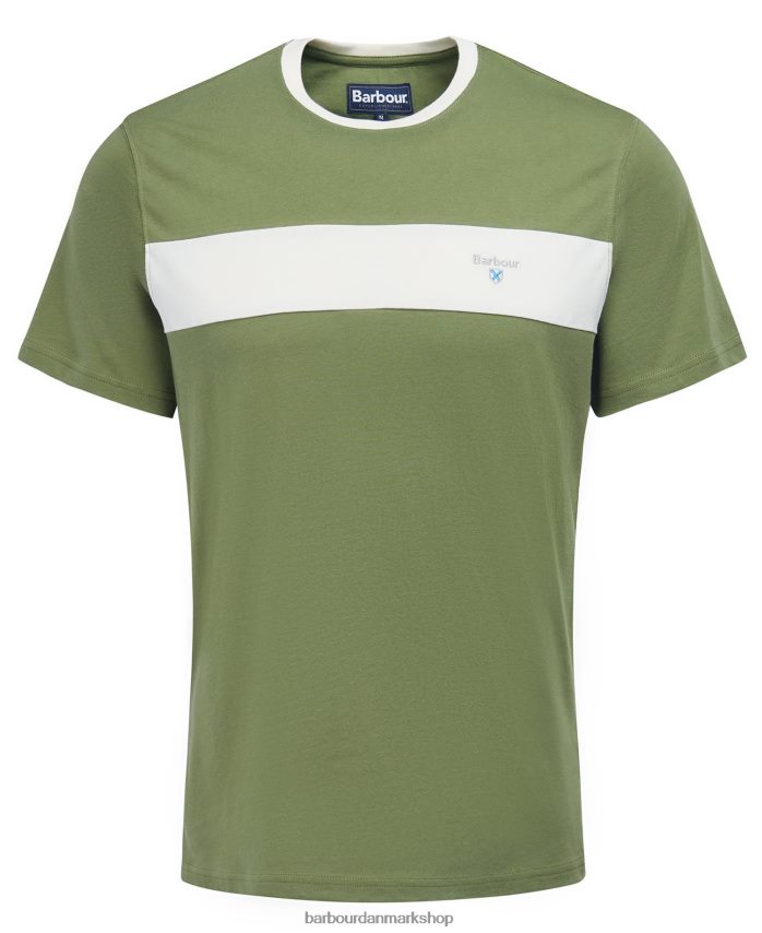 klassisk hvid steaford panel t-shirt BR2BR2788 Mænd Barbour tøj