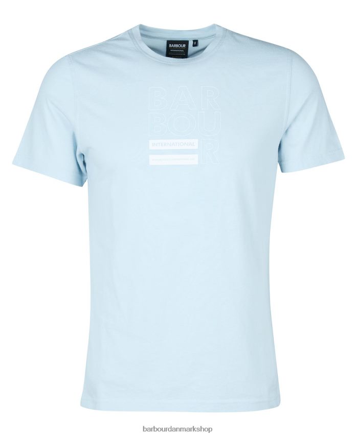 klassisk hvid terning t-shirt med grafisk tryk BR2BR2936 Mænd Barbour tøj