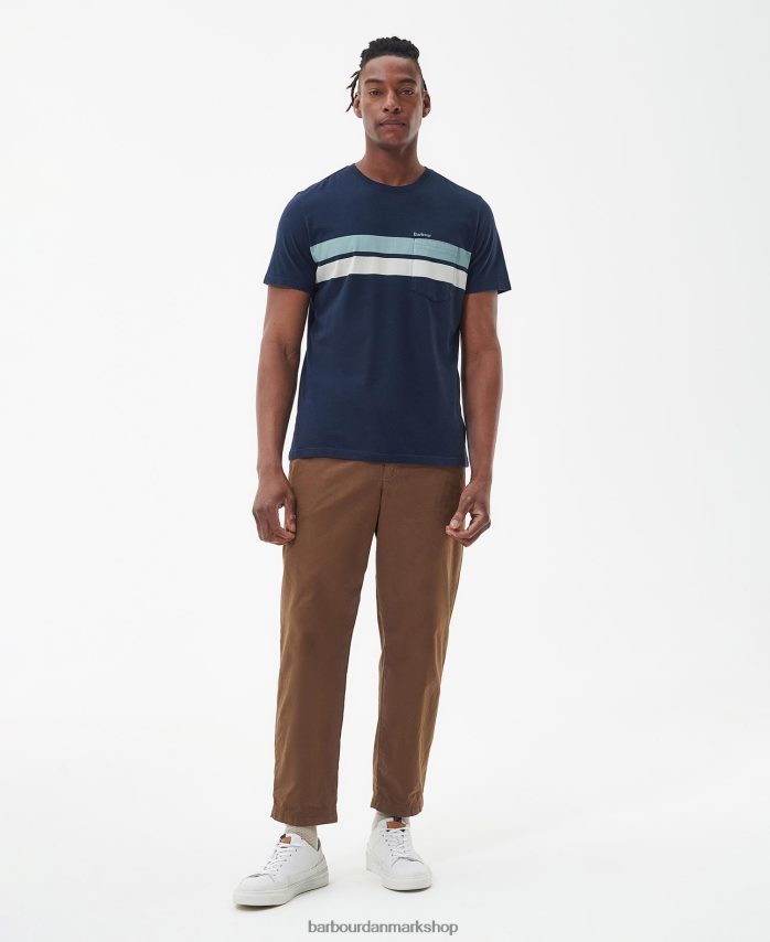 klassisk hvid tindale t-shirt BR2BR2811 Mænd Barbour tøj