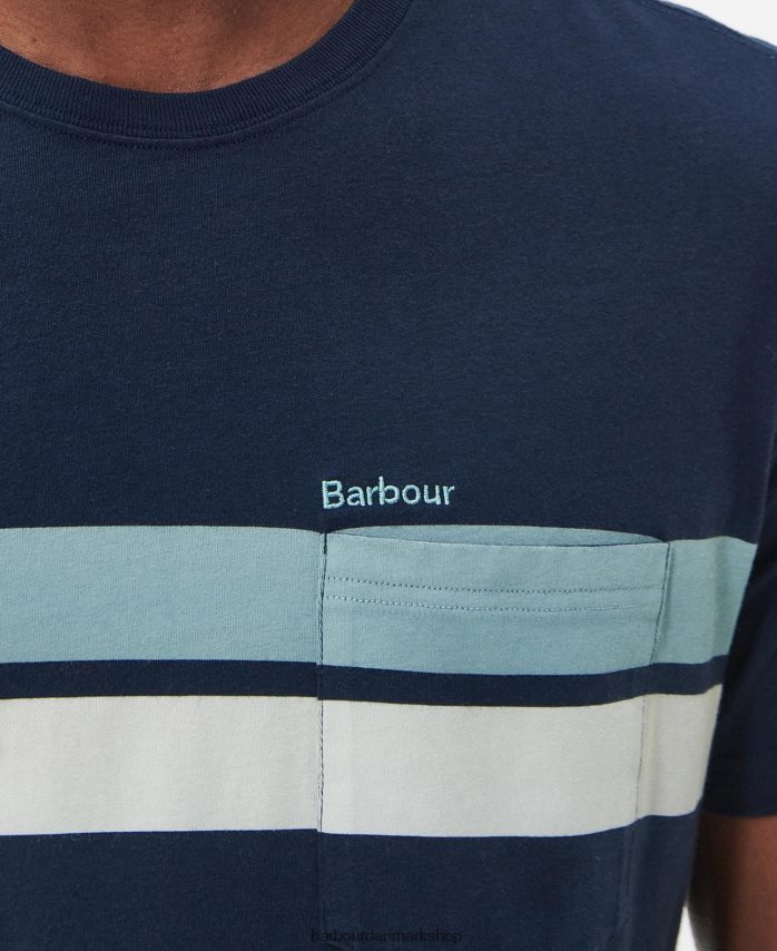 klassisk hvid tindale t-shirt BR2BR2811 Mænd Barbour tøj