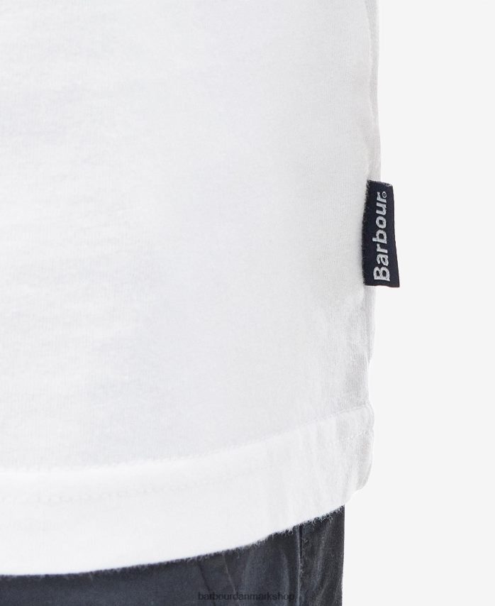klassisk hvid woodchurch t-shirt BR2BR2859 Mænd Barbour tøj