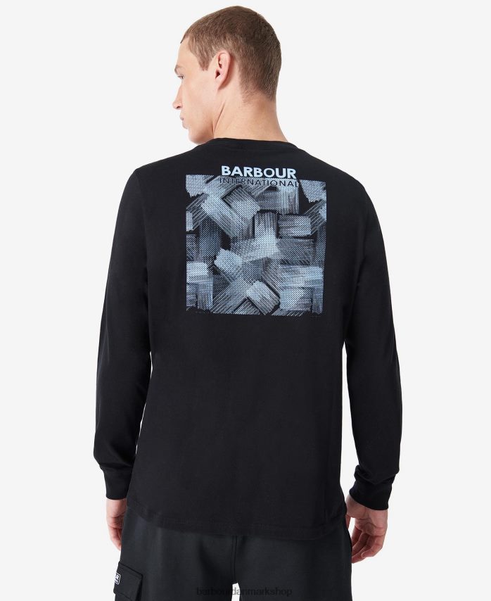 klassisk sort storm t-shirt BR2BR2851 Mænd Barbour tøj