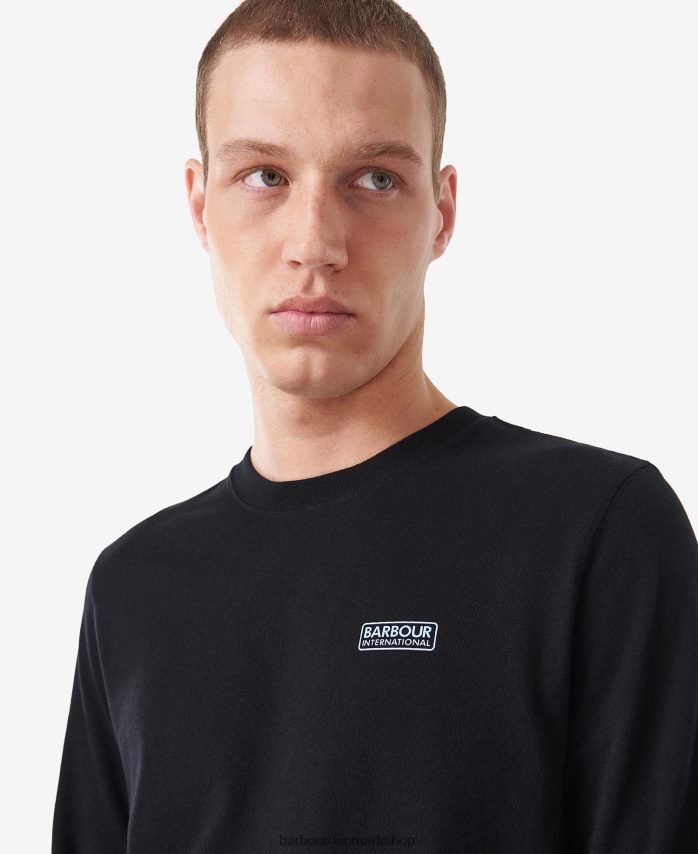 klassisk sort storm t-shirt BR2BR2851 Mænd Barbour tøj