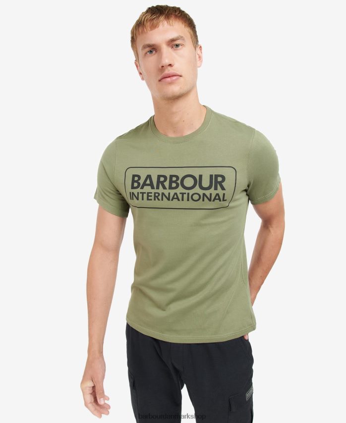 klassisk sort væsentlig t-shirt med stort logo BR2BR2802 Mænd Barbour tøj