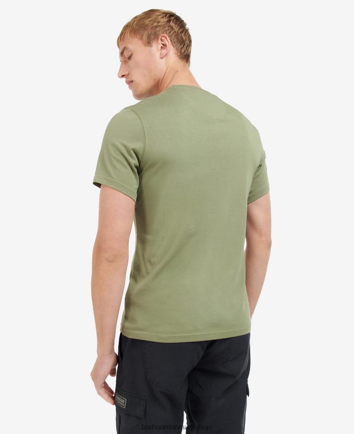 klassisk sort væsentlig t-shirt med stort logo BR2BR2802 Mænd Barbour tøj