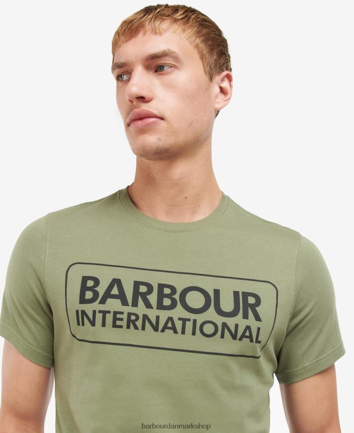 klassisk sort væsentlig t-shirt med stort logo BR2BR2802 Mænd Barbour tøj