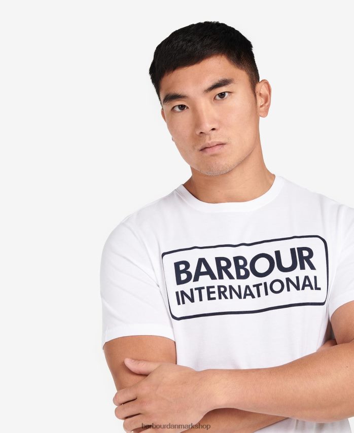 klassisk sort væsentlig t-shirt med stort logo BR2BR2872 Mænd Barbour tøj