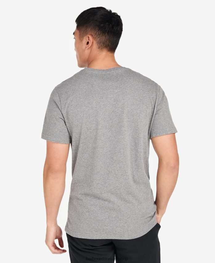 klassisk sort væsentlig t-shirt med stort logo BR2BR2909 Mænd Barbour tøj