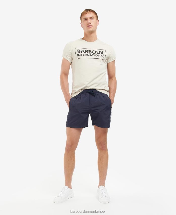 klassisk sort væsentlig t-shirt med stort logo BR2BR2930 Mænd Barbour tøj