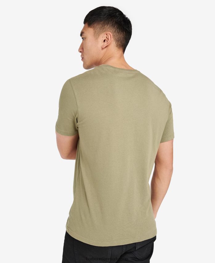 let mos linse t-shirt med grafisk tryk BR2BR2905 Mænd Barbour tøj