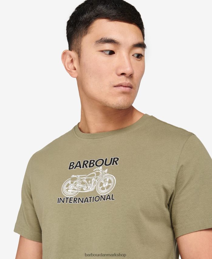 let mos linse t-shirt med grafisk tryk BR2BR2905 Mænd Barbour tøj