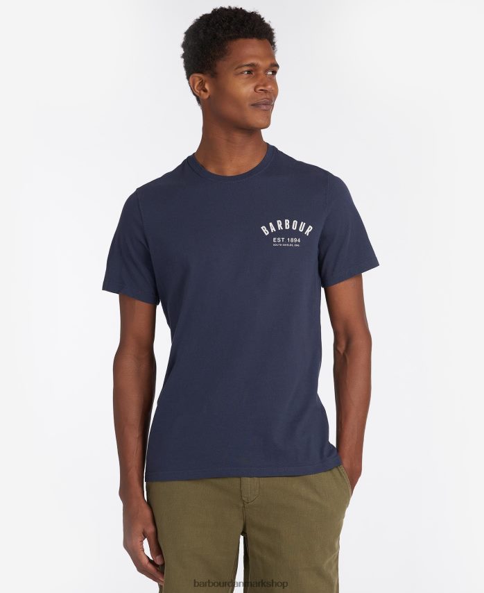 majs preppy t-shirt BR2BR2769 Mænd Barbour tøj