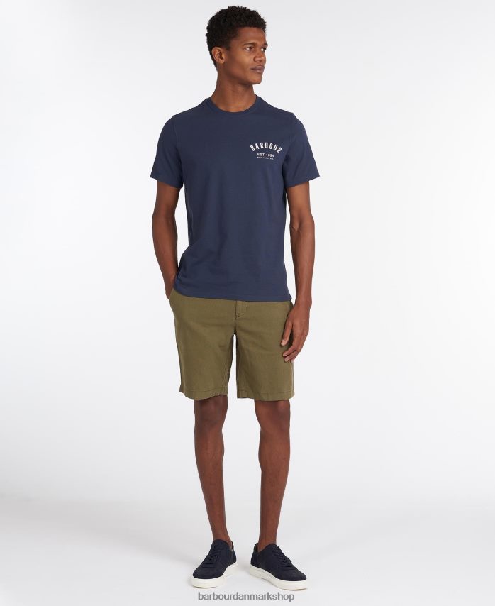 majs preppy t-shirt BR2BR2769 Mænd Barbour tøj