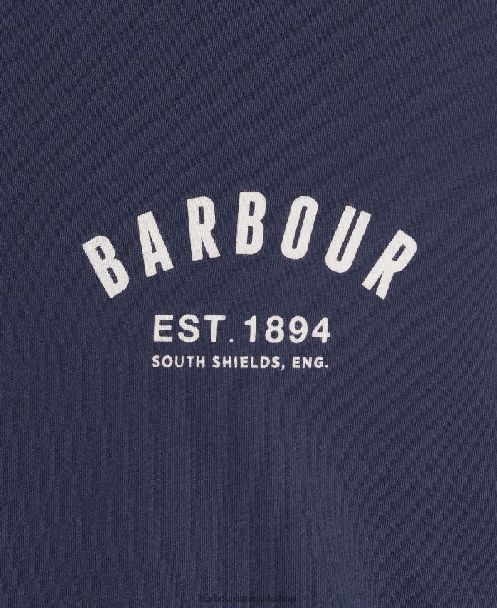 majs preppy t-shirt BR2BR2769 Mænd Barbour tøj