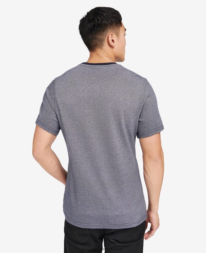 nattehimmel/hviskehvid morse t-shirt BR2BR2897 Mænd Barbour tøj