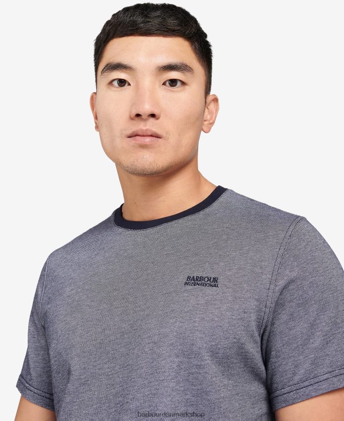 nattehimmel/hviskehvid morse t-shirt BR2BR2897 Mænd Barbour tøj