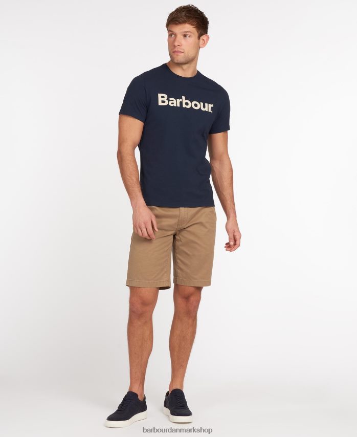 ny flåde logo t-shirt BR2BR2768 Mænd Barbour tøj