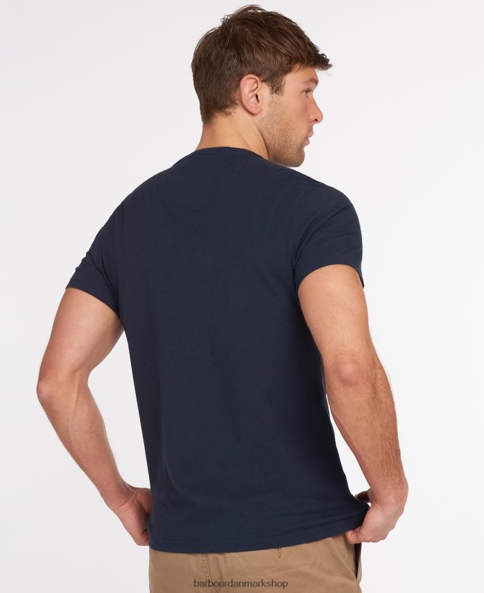 ny flåde logo t-shirt BR2BR2768 Mænd Barbour tøj