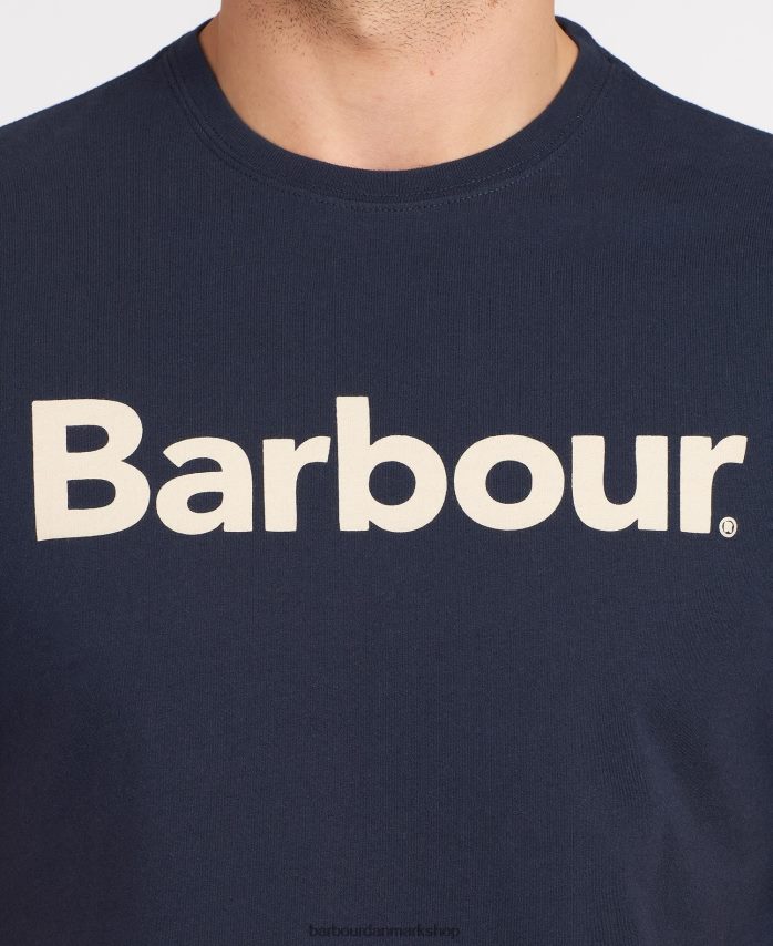ny flåde logo t-shirt BR2BR2768 Mænd Barbour tøj