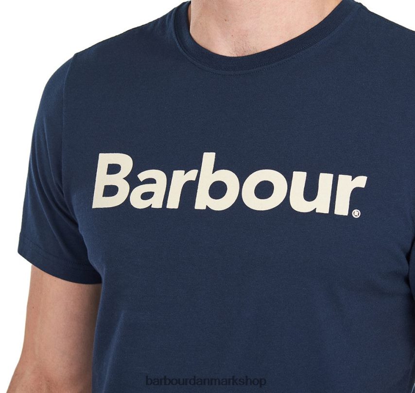 ny flåde logo t-shirt BR2BR2768 Mænd Barbour tøj