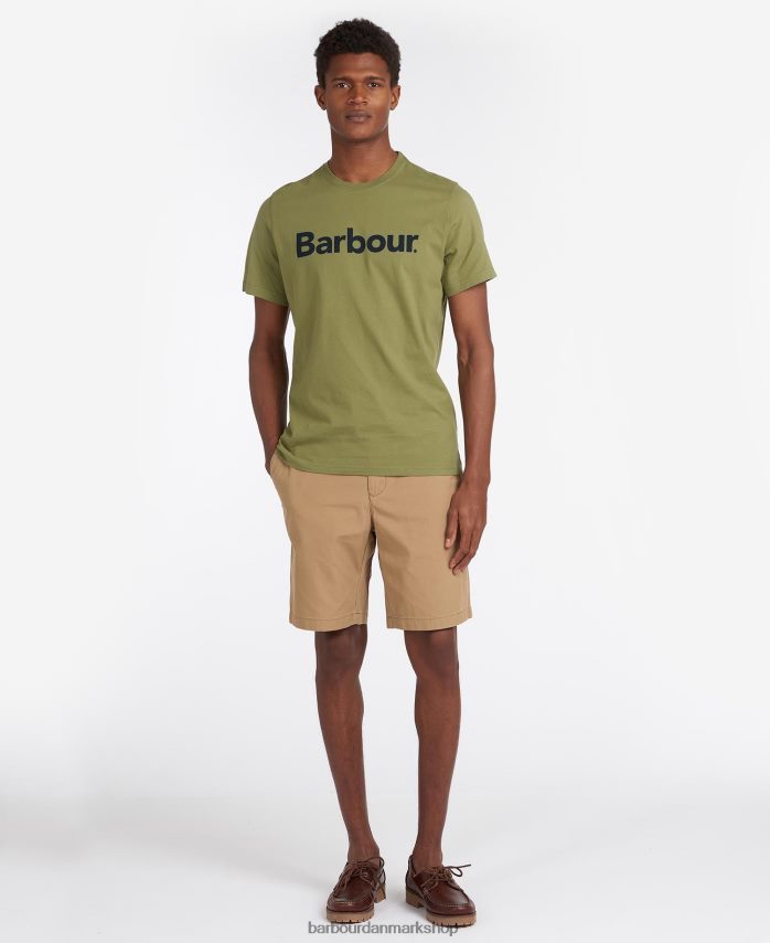 ny flåde logo t-shirt BR2BR2822 Mænd Barbour tøj