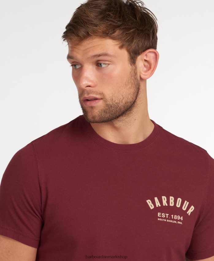 ny flåde preppy t-shirt BR2BR2767 Mænd Barbour tøj