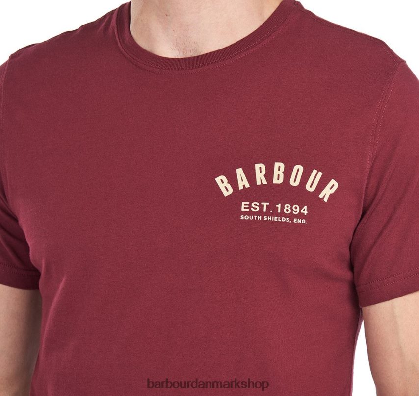 ny flåde preppy t-shirt BR2BR2767 Mænd Barbour tøj