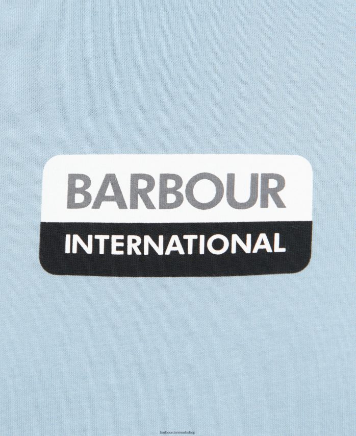 pudder blå bennet t-shirt BR2BR2907 Mænd Barbour tøj