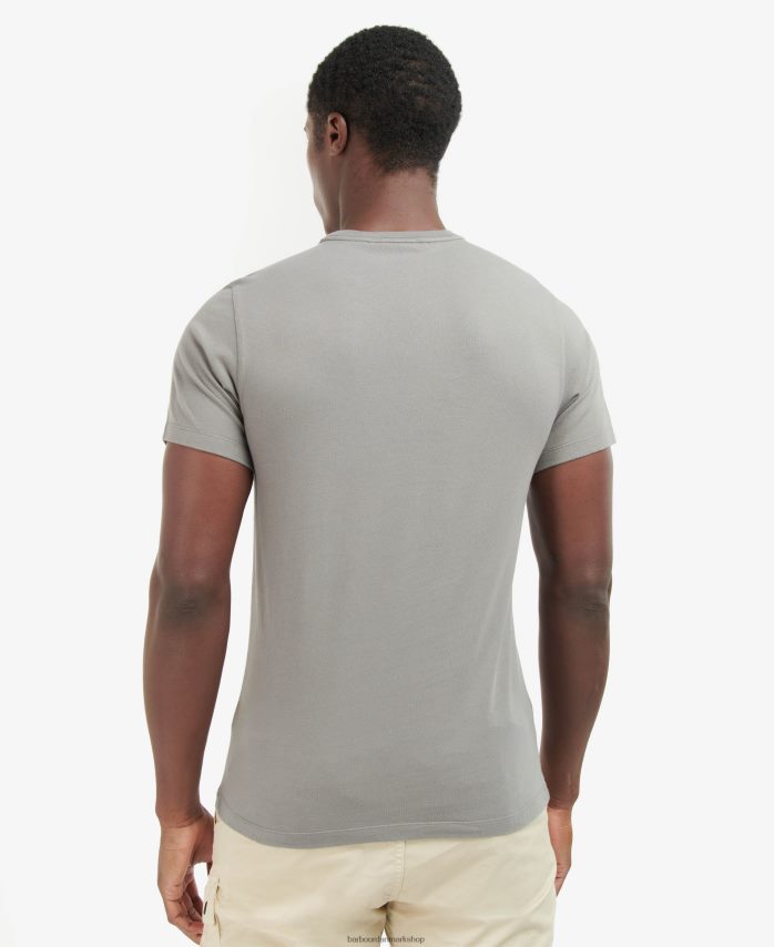 pudder blå bennet t-shirt BR2BR2924 Mænd Barbour tøj