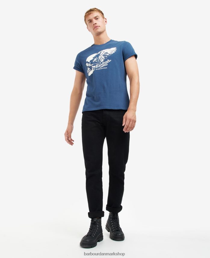 racergrøn vantage t-shirt med grafisk tryk BR2BR2929 Mænd Barbour tøj