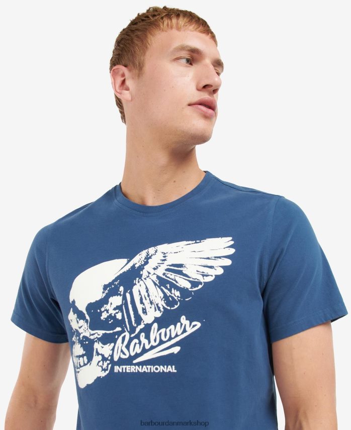 racergrøn vantage t-shirt med grafisk tryk BR2BR2929 Mænd Barbour tøj