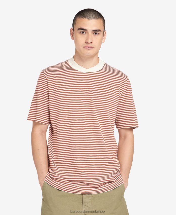 rust briggs t-shirt BR2BR2952 Mænd Barbour tøj