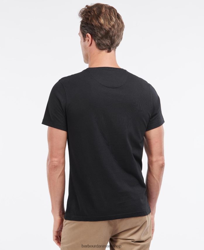sø blå sports t-shirt BR2BR2744 Mænd Barbour tøj