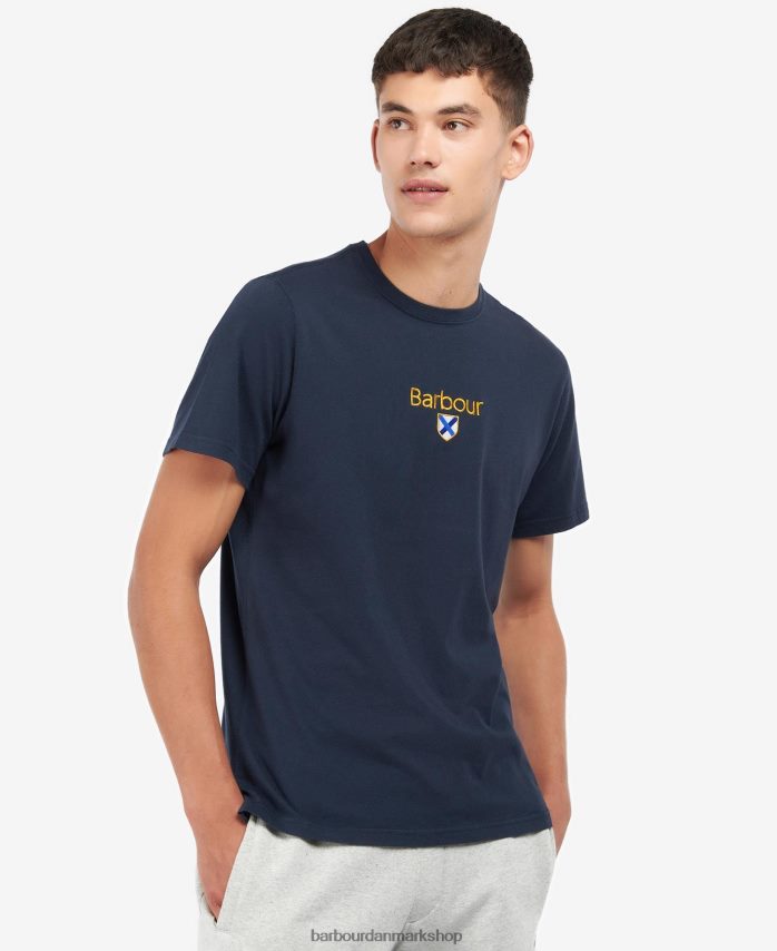 solbleget gul emblem t-shirt BR2BR2863 Mænd Barbour tøj