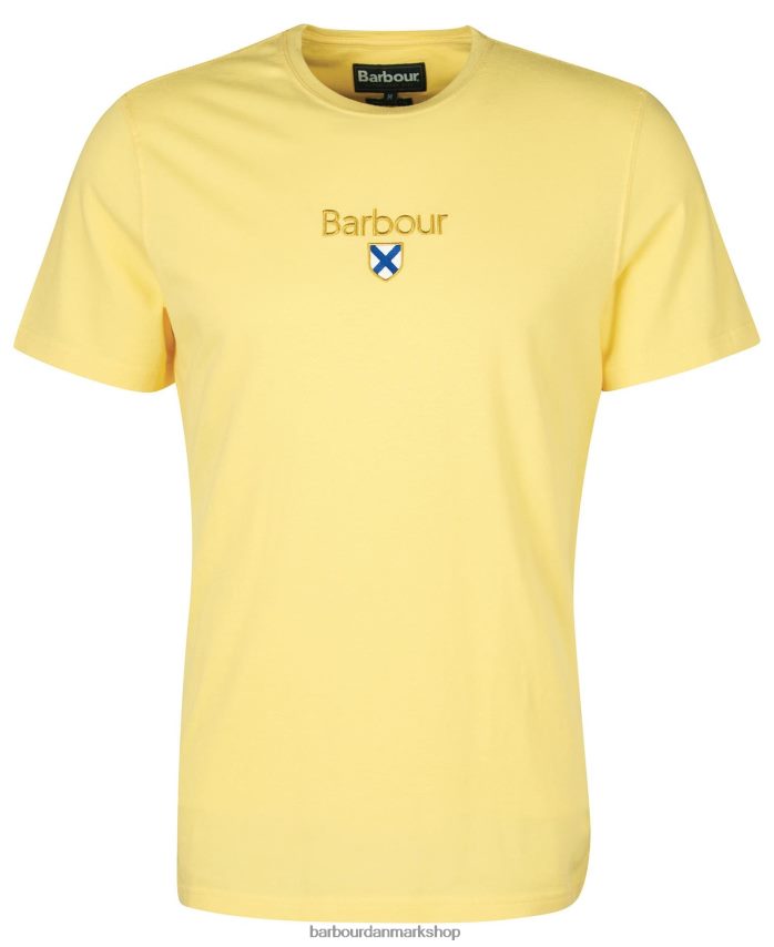 solbleget gul emblem t-shirt BR2BR2931 Mænd Barbour tøj