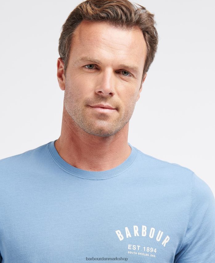 støvet mynte preppy t-shirt BR2BR2774 Mænd Barbour tøj