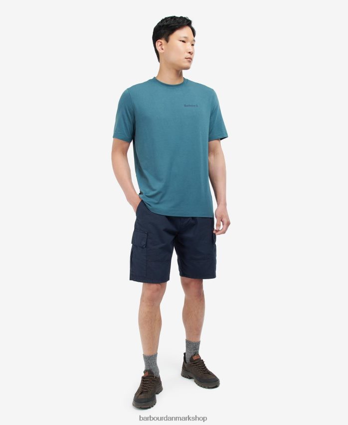 tåge koordinater logo t-shirt BR2BR2843 Mænd Barbour tøj