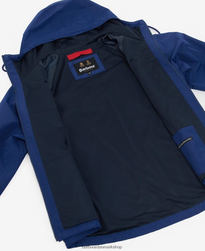blækblå pockle vandtæt jakke BR2BR2180 Mænd Barbour tøj