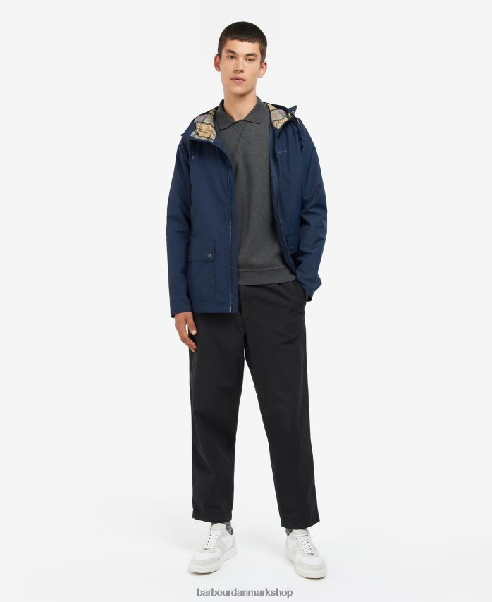 marineblå/kjole dormus vandtæt jakke med hætte BR2BR2188 Mænd Barbour tøj