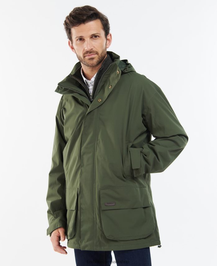 oliven swinton jakke BR2BR2185 Mænd Barbour tøj