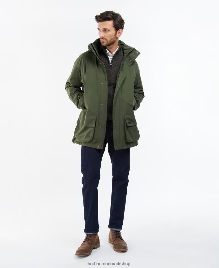 oliven swinton jakke BR2BR2185 Mænd Barbour tøj