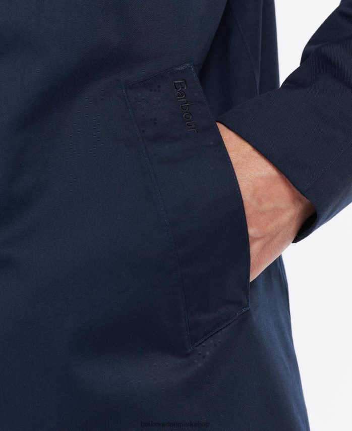 sort kjole rokig letvægts mac jakke BR2BR2186 Mænd Barbour tøj