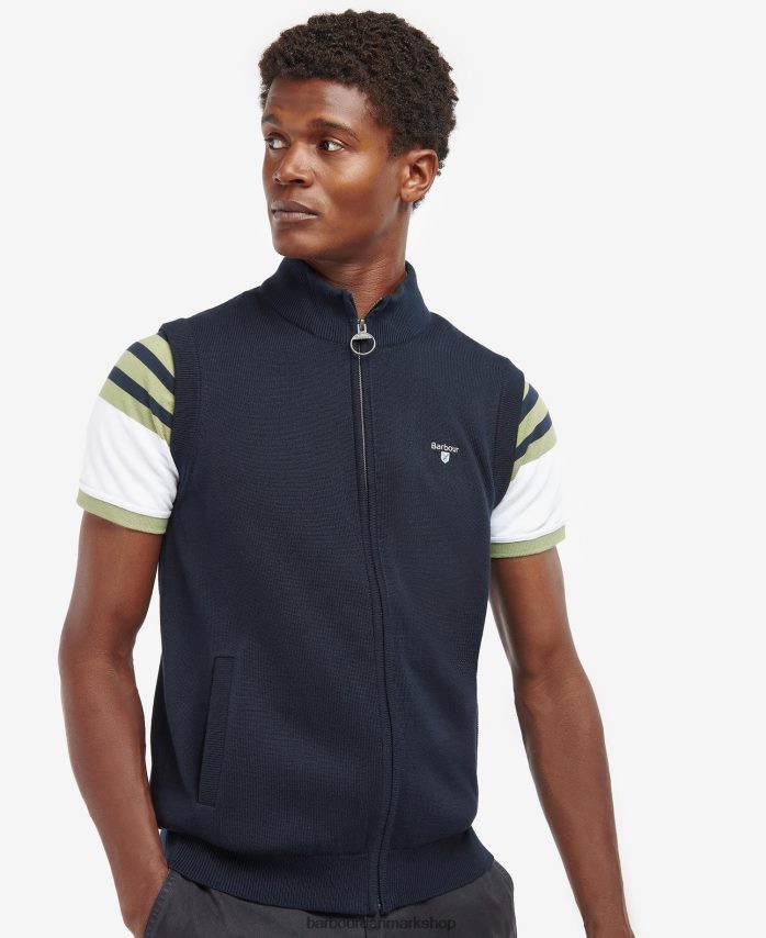 klassisk flåde dawdon strikket vest BR2BR2282 Mænd Barbour tøj
