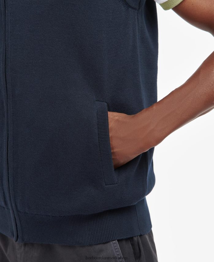 klassisk flåde dawdon strikket vest BR2BR2282 Mænd Barbour tøj