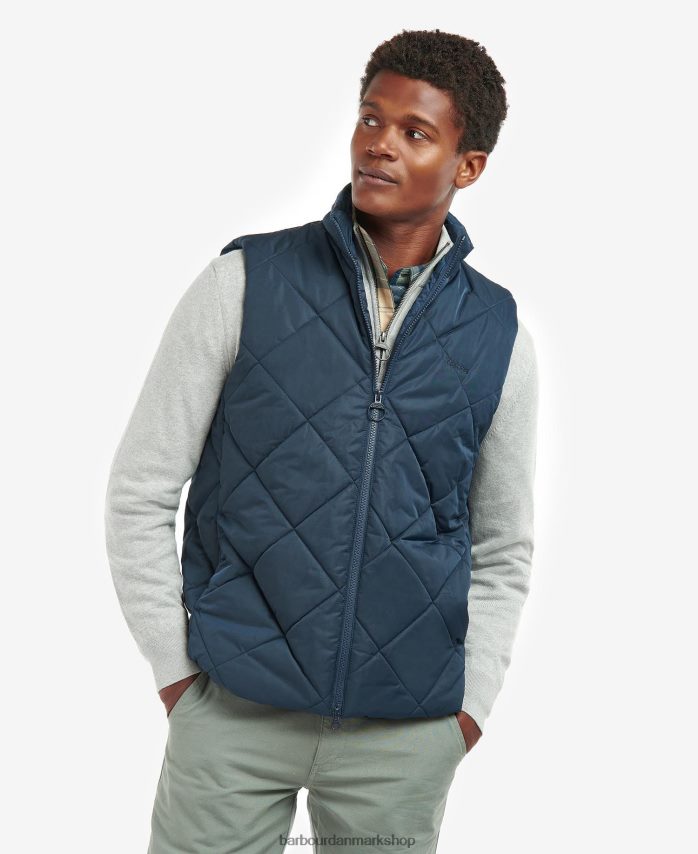 klassisk flåde finchley quiltet vest BR2BR2251 Mænd Barbour tøj