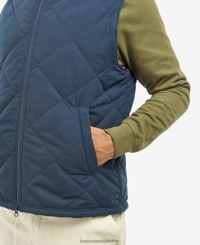 marine/flod birke tartan kurt vatteret vest BR2BR2246 Mænd Barbour tøj