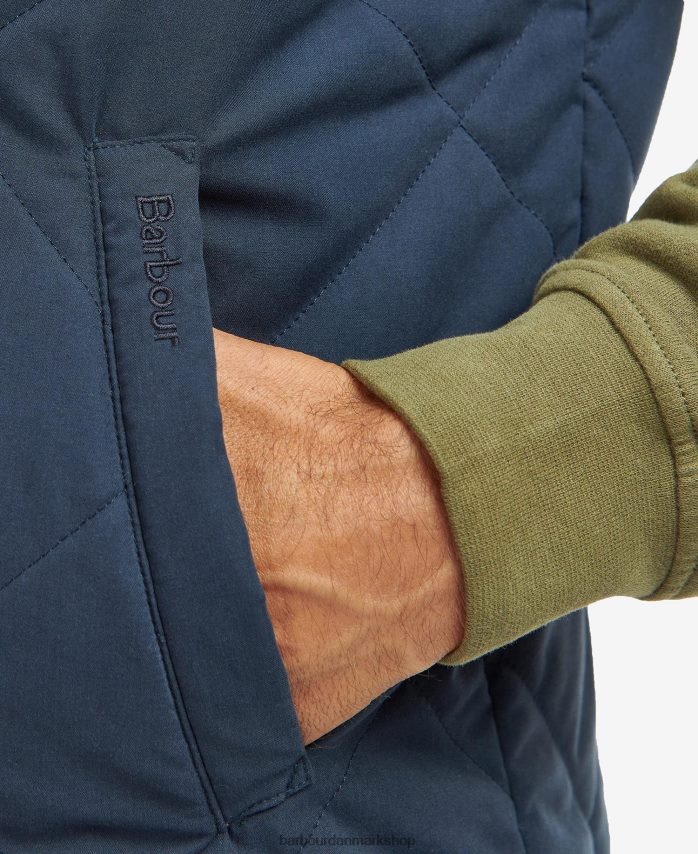 marine/flod birke tartan kurt vatteret vest BR2BR2246 Mænd Barbour tøj