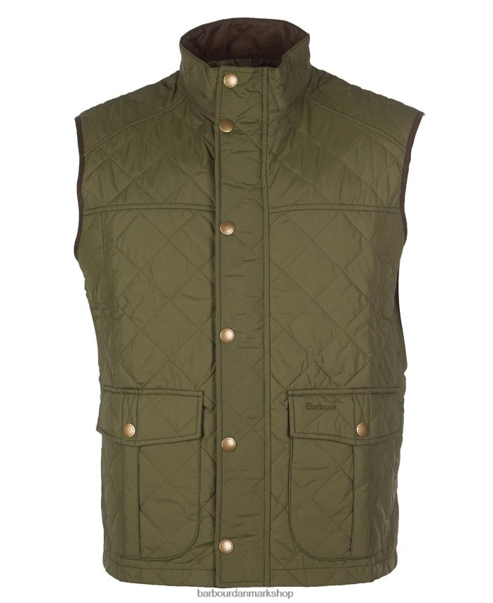 midt oliven opdagelsesrejsende gilet BR2BR2223 Mænd Barbour tøj