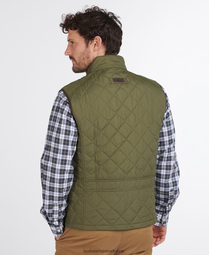 midt oliven opdagelsesrejsende gilet BR2BR2223 Mænd Barbour tøj