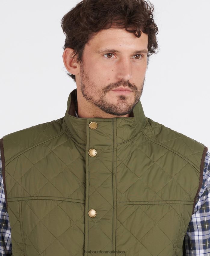 midt oliven opdagelsesrejsende gilet BR2BR2223 Mænd Barbour tøj